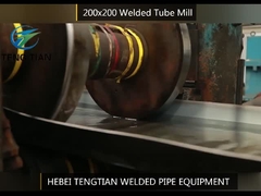 F200x200 Quadratgeschweißte Rohrproduktionslinien
