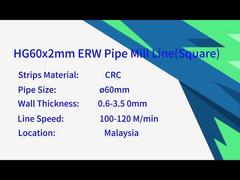 Hochfrequenzgeschweißte Rohrmühle für Quadratrohre