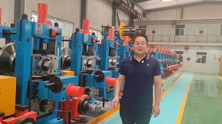Hochfrequenz-ERW-Rohrmühle-Kohlenstoffstahlrohr-Produktionslinie PLC-gesteuert