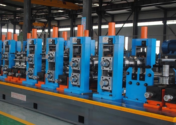Hochfrequente Schweißrohrmühle Blauschweißrohrmühle aus Kohlenstoffstahl Maximalgeschwindigkeit 120m/min Durchmesser 12 - 63mm