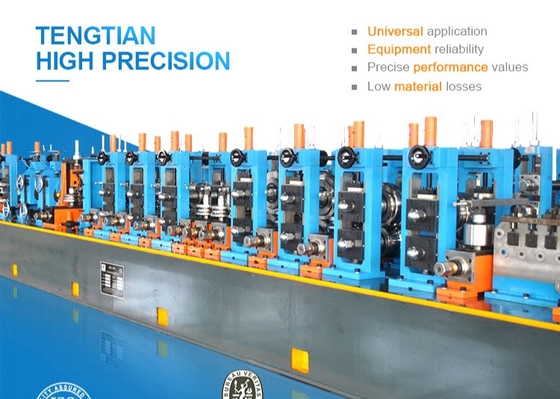 100m/Min Geschwindigkeit 350kw Leistung 4mm Rohrmaschine Quadrat Rohrmühle