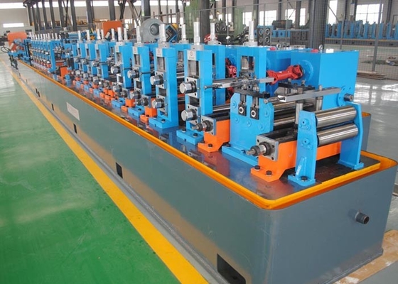 Hochfrequente Schweißrohrmühle Blauschweißrohrmühle aus Kohlenstoffstahl Maximalgeschwindigkeit 120m/min Durchmesser 12 - 63mm