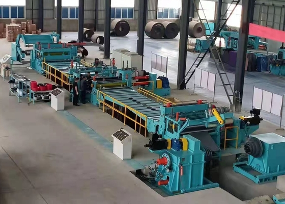 Spulenbreite max 1650 mm Gewicht max 30 t Stahlschneidmaschine Grüne Farbe