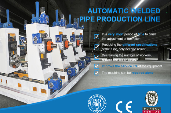 Hf effiziente geschweißte Rohrmühle Plc Steuerungssystem Stahlrohr Produktionslinie