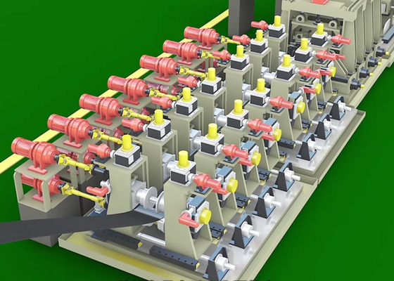Voller 30x30mm Boden Schweißer Kohlenstoffstahl Quadratrohr Automatische Rohrmühle
