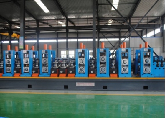 Blaue Hochpräzision ERW Rohrmühle Maschine für 16-76mm Rundrohr