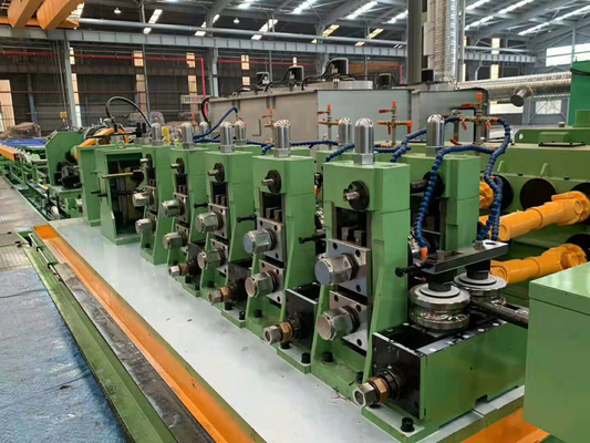 Durchmesser 25 - 60 mm Geschweißte Rohrmühle Grüne Farbe Max. Geschwindigkeit 50 M / Min