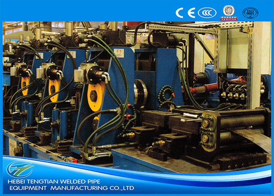 Blaue Kohlenstoffstahlrohrmaschine 150 * 150mm Rohrverstellbare Quadratrohrmühle