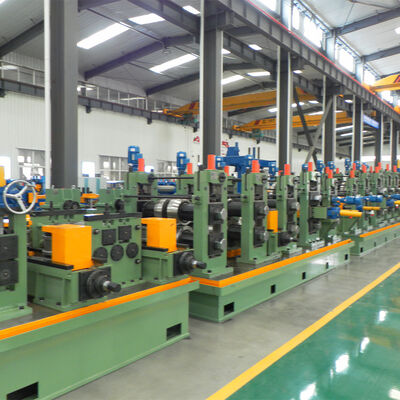 ERW Rohrmaschine mit Motor und PLC 45kw Leistung für Rohrproduktionslinie Kohlenstoffstahl 60-140mm Rundrohrrohr-Müllmaschine